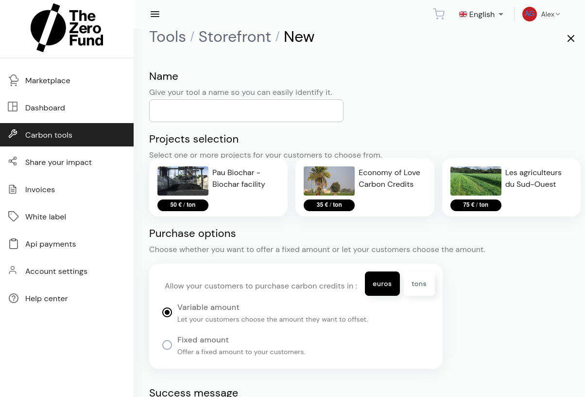 Carbon tools storefront Add image